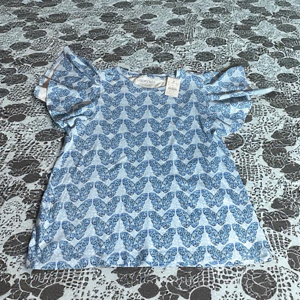 Crewcuts Blue Patterned Kids Tee - Picture 2 of 3